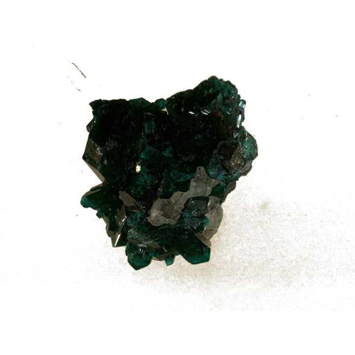 TOP! CALCITE on DIOPTASE  - Mindouli, RD Congo