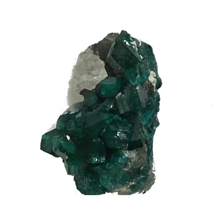 TOP! CALCITE sur DIOPTASE - Mindouli, RD Congo