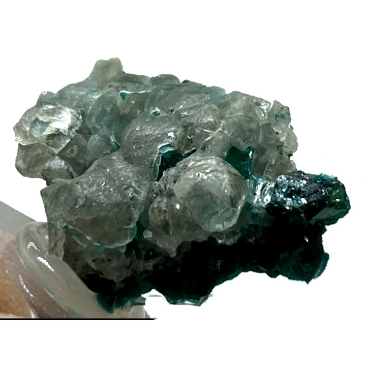 TOP! CALCITE sur DIOPTASE - Mindouli, RD Congo