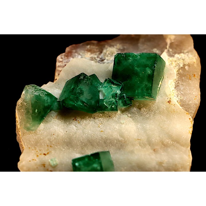 Green Fluorite on quartz - Mandrosonoro, Ambatofinandranana, Amoroni Mania, Madagascar