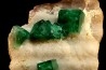 Fluorite verte sur quartz - Mandrosonoro, Ambatofinandranana, Amoroni Mania, Madagascar