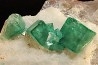 Fluorite verte sur quartz - Mandrosonoro, Ambatofinandranana, Amoroni Mania, Madagascar