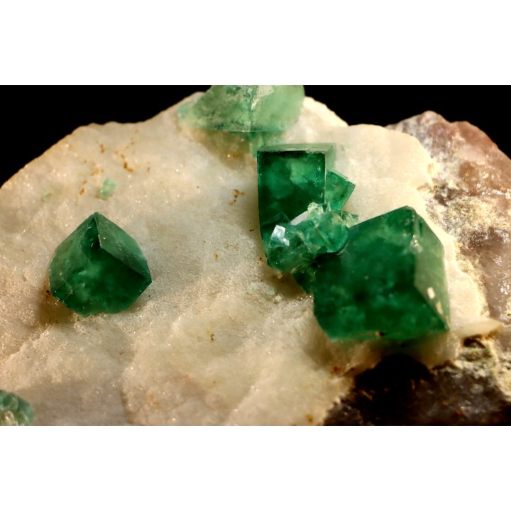 Green Fluorite on quartz - Mandrosonoro, Ambatofinandranana, Amoroni Mania, Madagascar