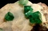 Green Fluorite on quartz - Mandrosonoro, Ambatofinandranana, Amoroni Mania, Madagascar