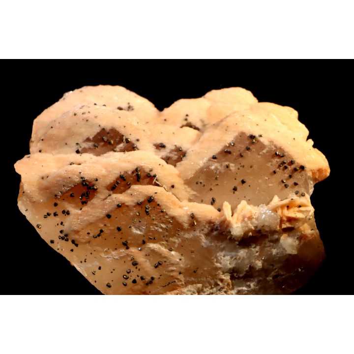 pink Baryte and Chalcopyrite on galène - Oumjrane mine, Alnif area, Morocco