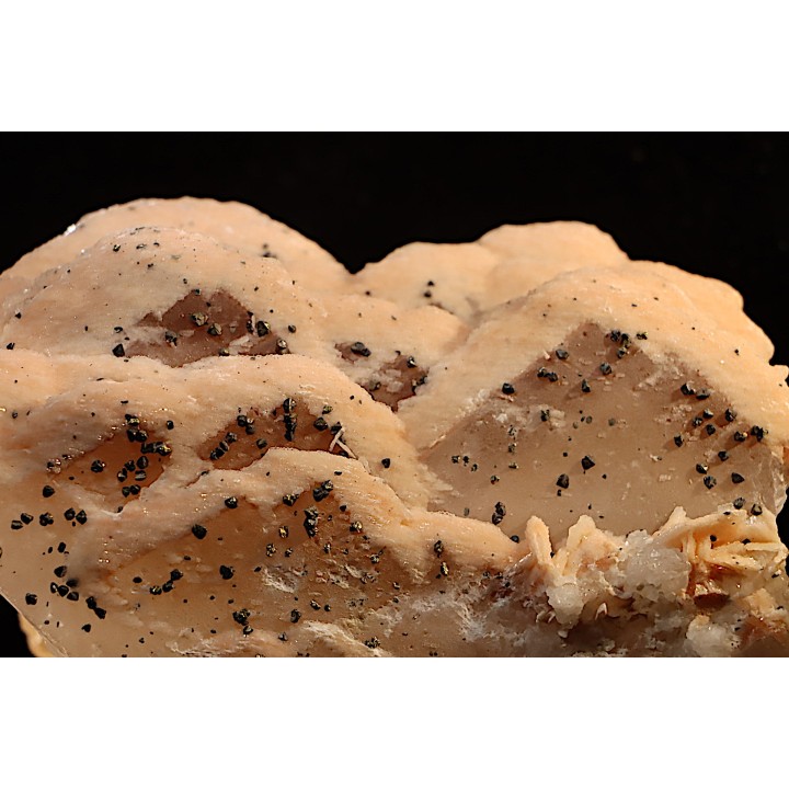pink Baryte and Chalcopyrite on galène - Oumjrane mine, Alnif area, Morocco
