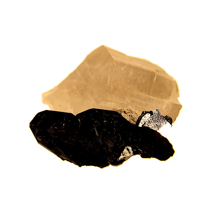 Hematite et rutile sur quartz - Cavradi, Val Curnera, Grisons, Suisse