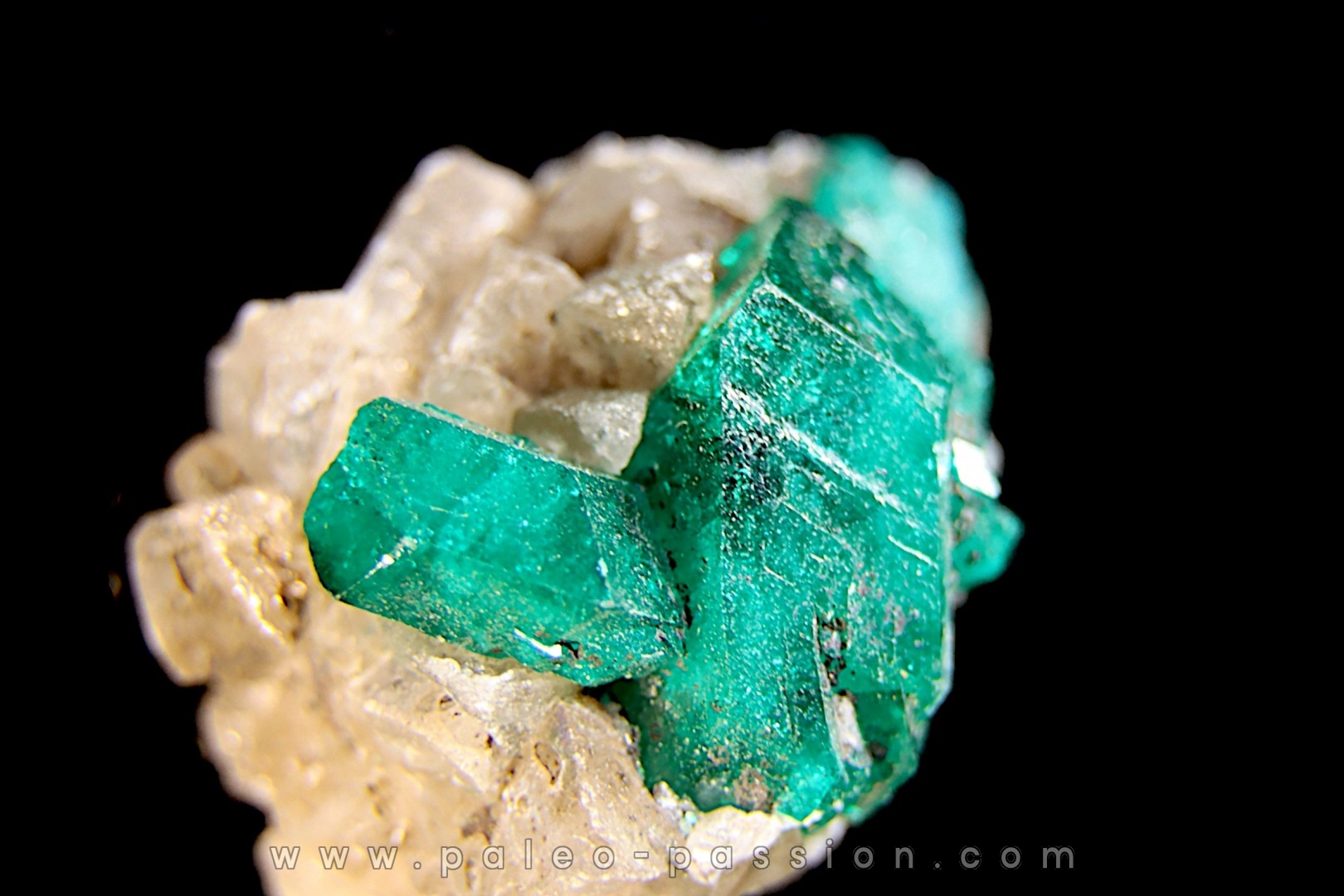 Dioptase - Altyn, tyube area, Bukhar, Karaganda region - KAZAKHSTAN