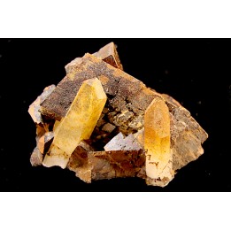 quartz sur siderite - Belledone, Isere, FRANCE