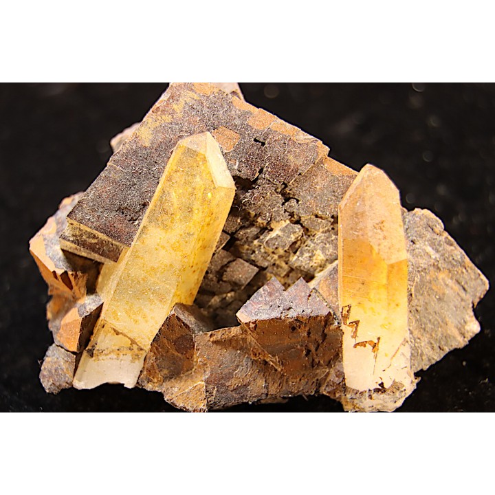 quartz sur siderite - Belledone, Isere, FRANCE