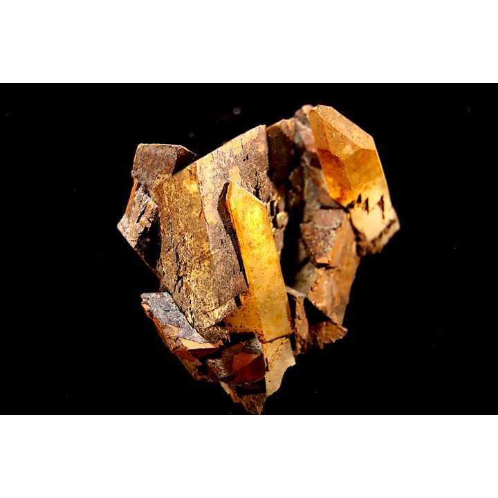 quartz sur siderite - Belledone, Isere, FRANCE