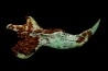 mandibule pseudomorphe TURQUOISE odontolite  - pleistocene  Searchlight, Potosi Mountain area, Clark County - Nevada, USA