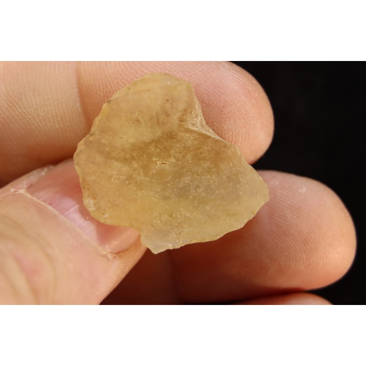 TECTITE: verre libyque - (outil taillé)