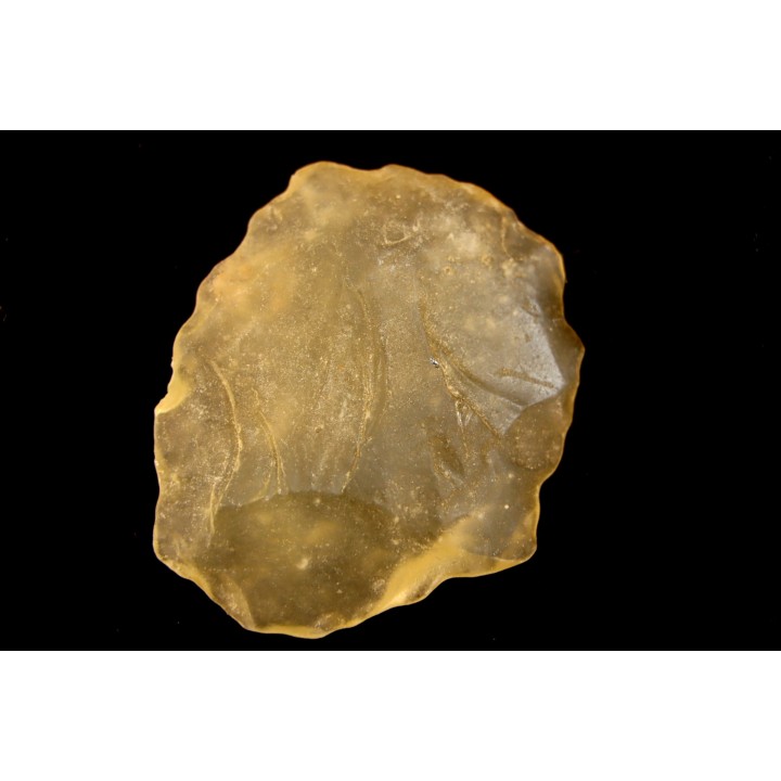 TECTITE: verre libyque - (outil taillé)