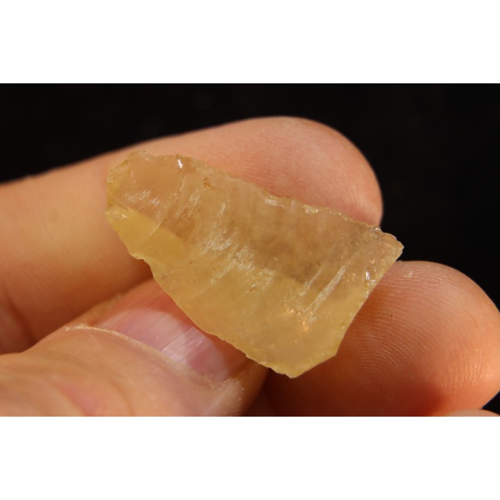 TECTITE: verre libyque - (outil taillé)
