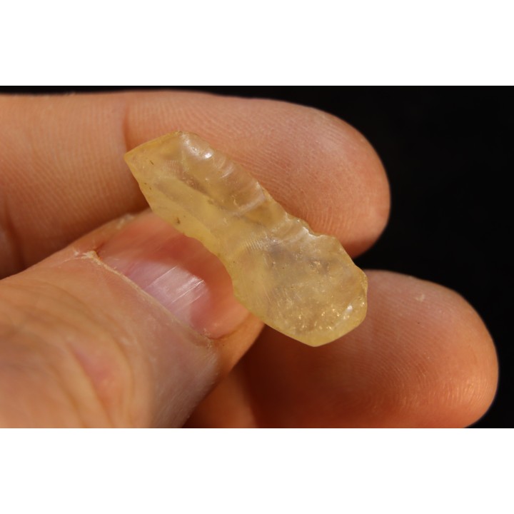 TECTITE: verre libyque - (outil taillé)