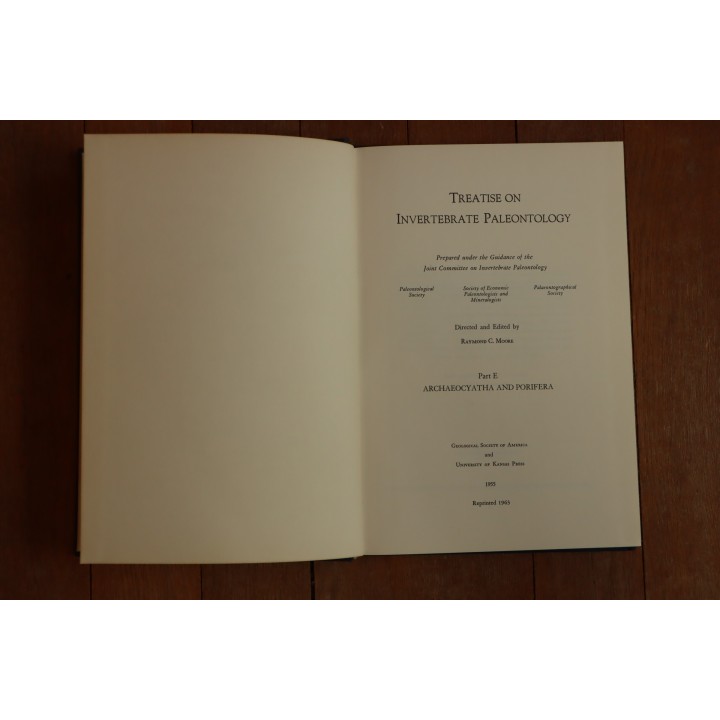 Treatise on INVERTEBRATE PALEONTOLOGY - Part E - ARCHAEOCYATHA and PORIFERA