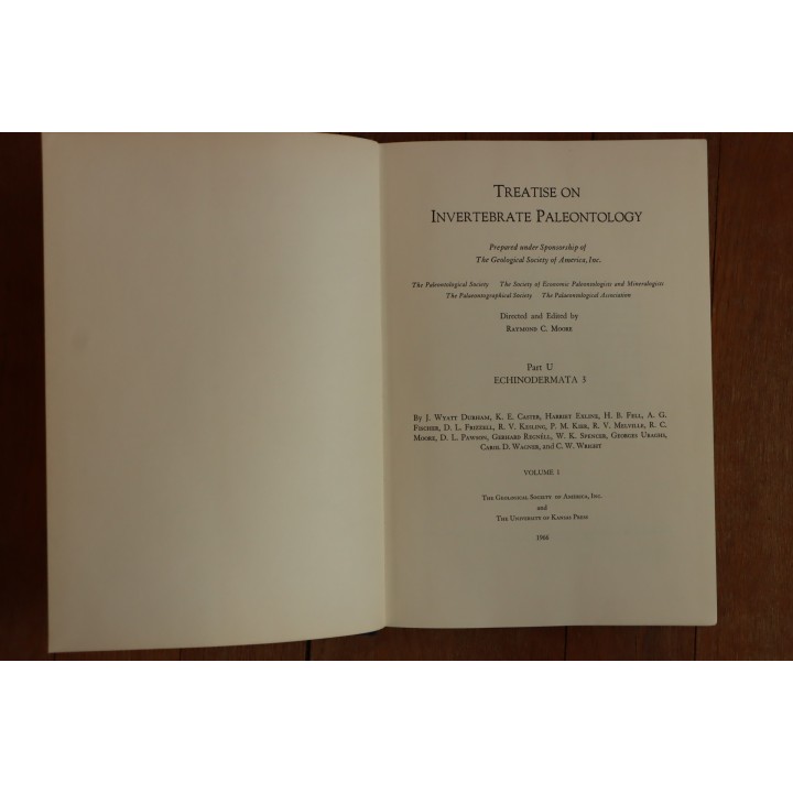 Treatise on INVERTEBRATE PALEONTOLOGY - Part U - ECHINODERMATA (3)