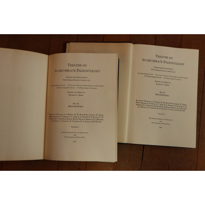 Treatise on INVERTEBRATE PALEONTOLOGY - Part H - BRACHIOPODA volumes 1 et 2
