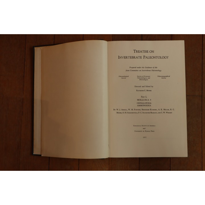 Treatise on INVERTEBRATE PALEONTOLOGY - Part L - MOLLUSCA (4) cephalopoda ammonoidea