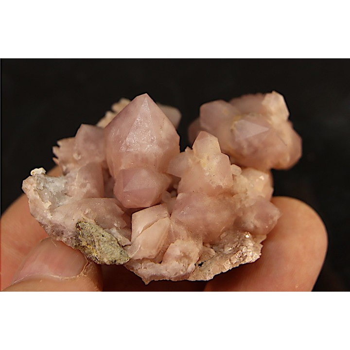 Pink Quartz  + amethyste - Aouli - Morocco