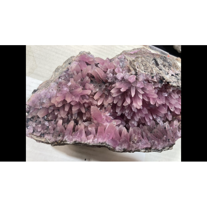 cobaltiferous calcite geode - Bou Azzer - Morocco