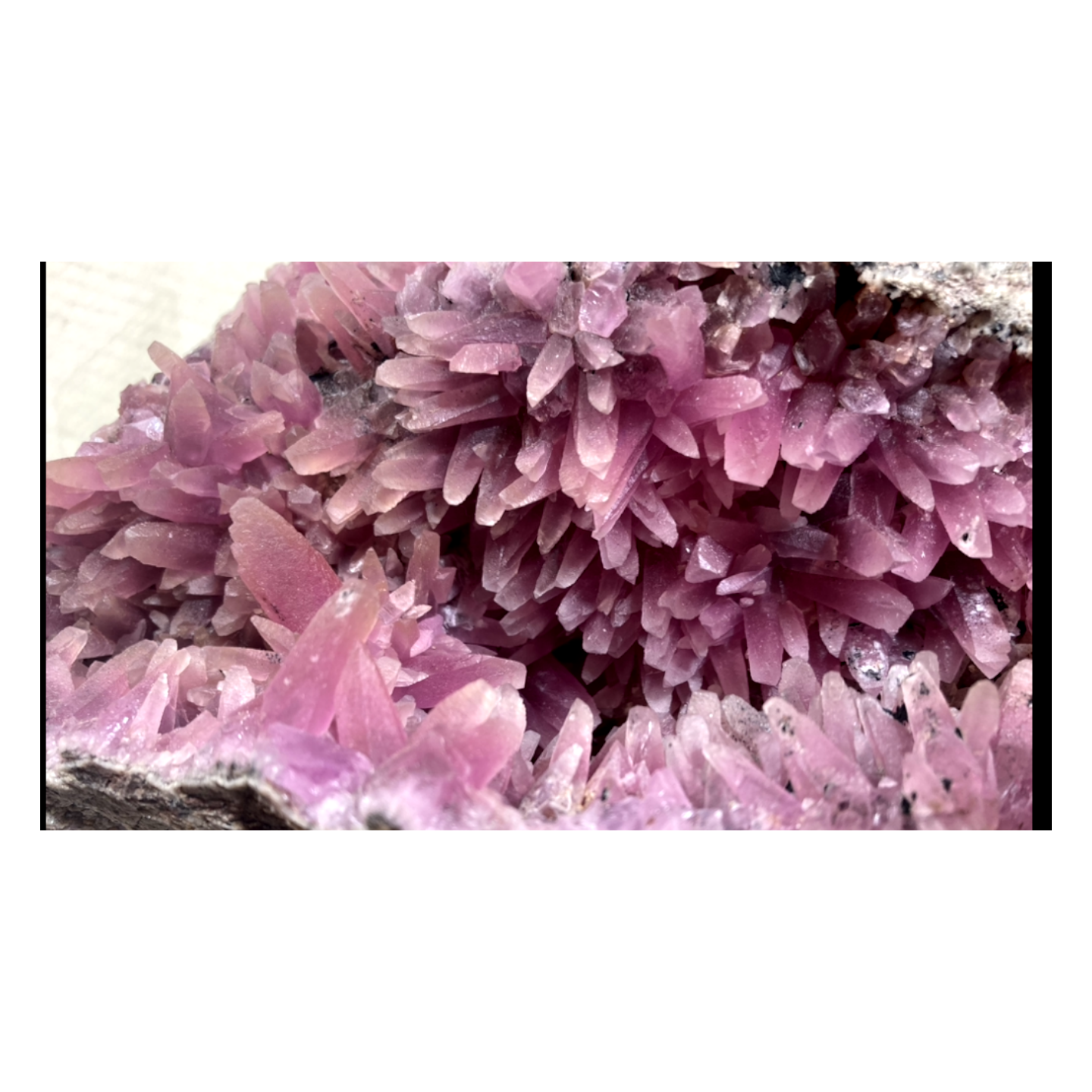 cobaltiferous calcite geode - Bou Azzer - Morocco