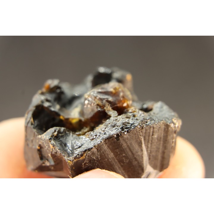melanite garnet and grandite garnet - Diakon, Kayes, Mali