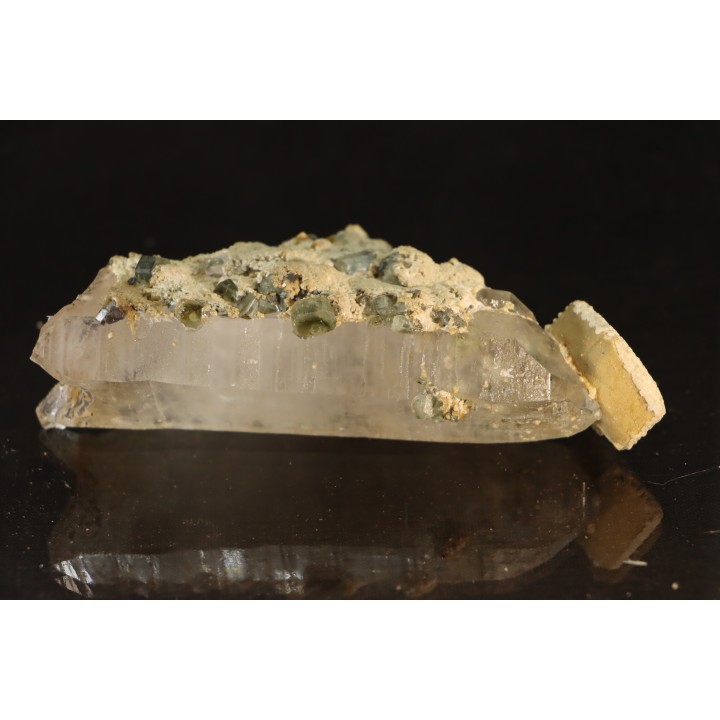 apatite sur quartz  Panasqueira, Portugal