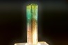 Tourmaline Elbaïte green and pink - Cruzeiro mine, Minas Gerais, Brasil