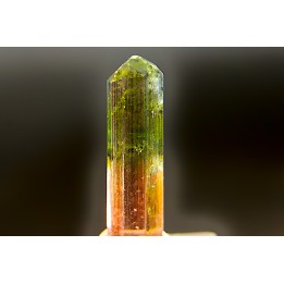 Tourmaline Elbaïte verte et rose - Cruzeiro mine, Minas Gerais – Brésil
