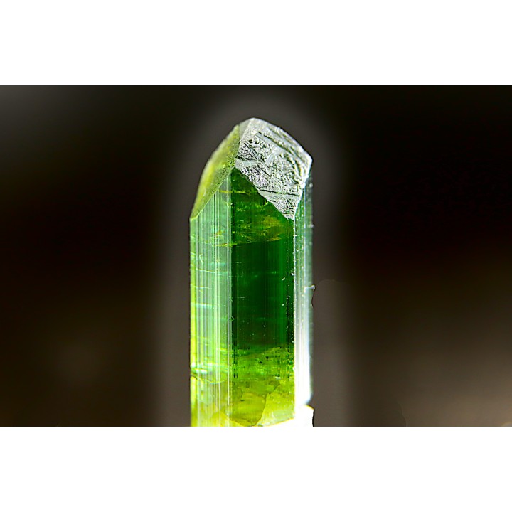 Tourmaline Elbaïte green - Cruzeiro mine, Minas Gerais,  Brasil