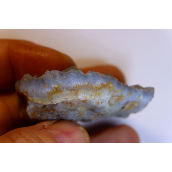 CRISTAUX de HALITE PSEUDOMORPHOSES en OPALE BLEUE - Australie