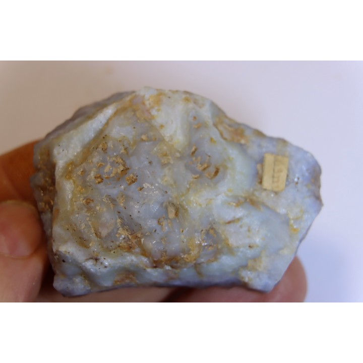 CRISTAUX de HALITE PSEUDOMORPHOSES en OPALE BLEUE - Australie