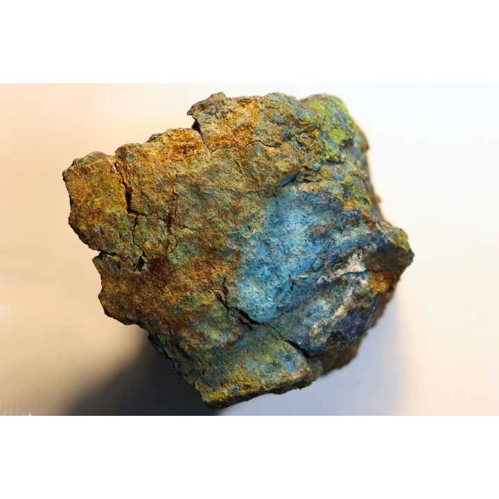 fossil wood with azurite malachite inclued