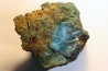 fossil wood with azurite malachite inclued