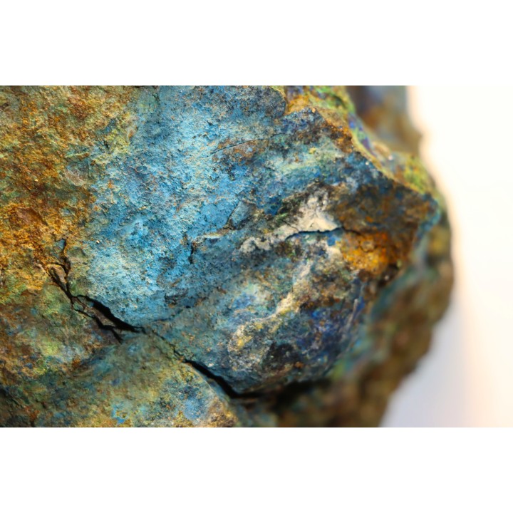 fossil wood with azurite malachite inclued