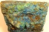 fossil wood with azurite malachite inclued