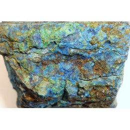 fossil wood with azurite malachite inclued