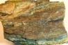 fossil wood with azurite malachite inclued