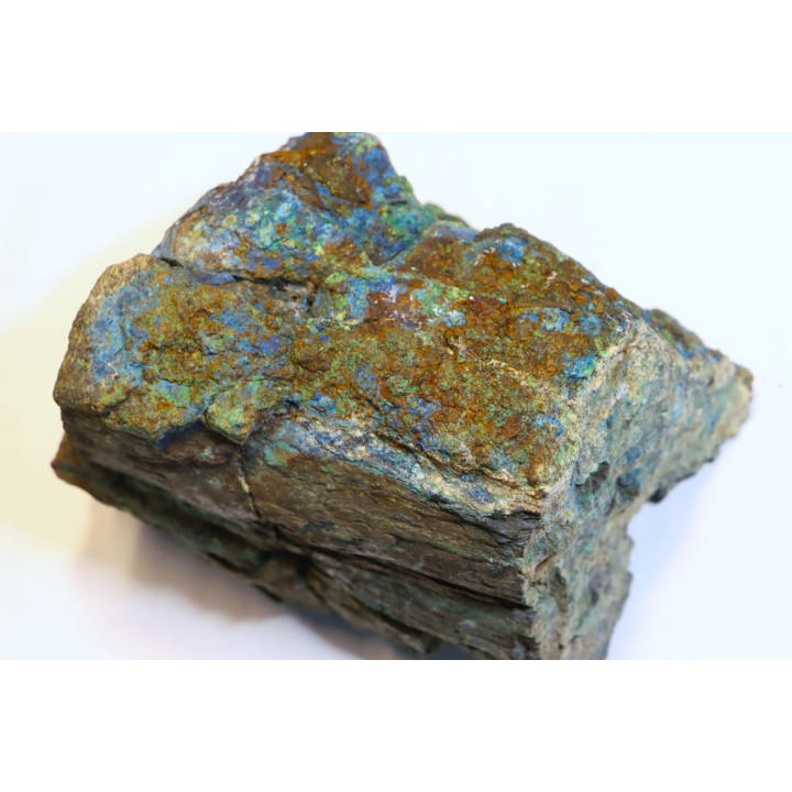 fossil wood with azurite malachite inclued