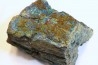 fossil wood with azurite malachite inclued