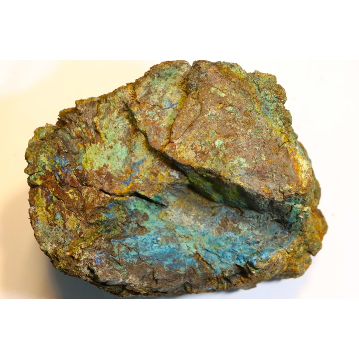 fossil wood with azurite malachite inclued