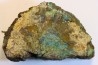 superbe bois fossile en azurite malachite