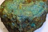 fossil wood with azurite malachite inclued