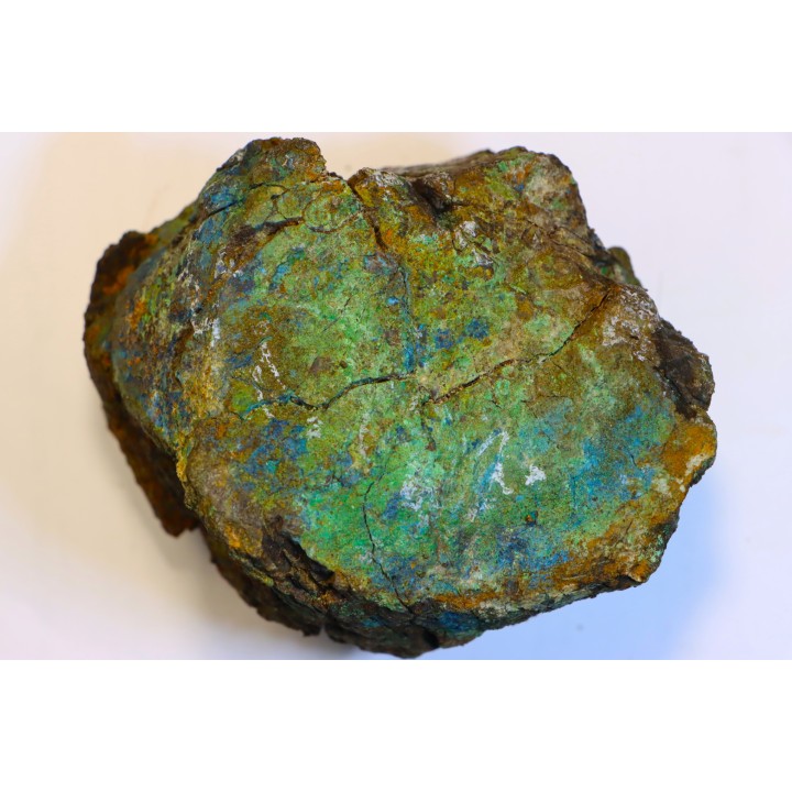 fossil wood with azurite malachite inclued