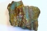 superbe bois fossile en azurite malachite