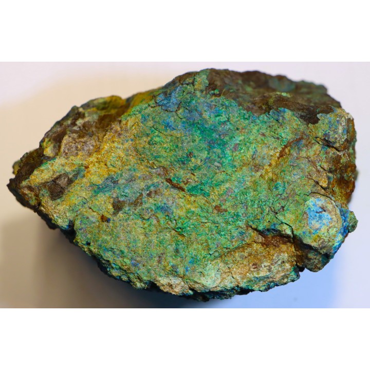 fossil wood with azurite malachite inclued