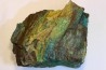 fossil wood with azurite malachite inclued