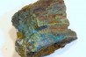 fossil wood with azurite malachite inclued